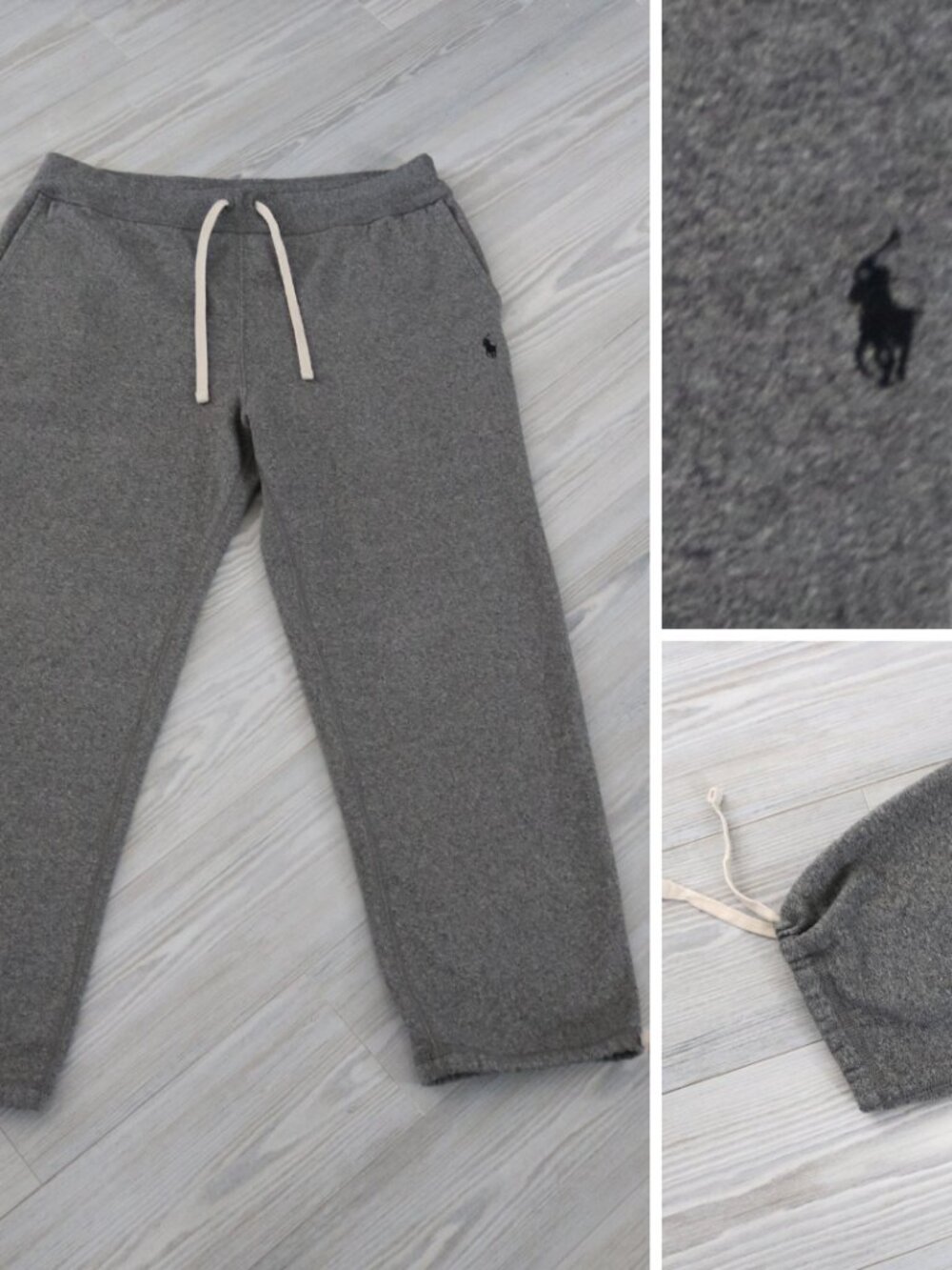 Polo Ralph Lauren Performance Joggers Men's Gray Pony Logo Athleisure Pants XL